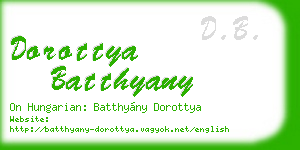 dorottya batthyany business card